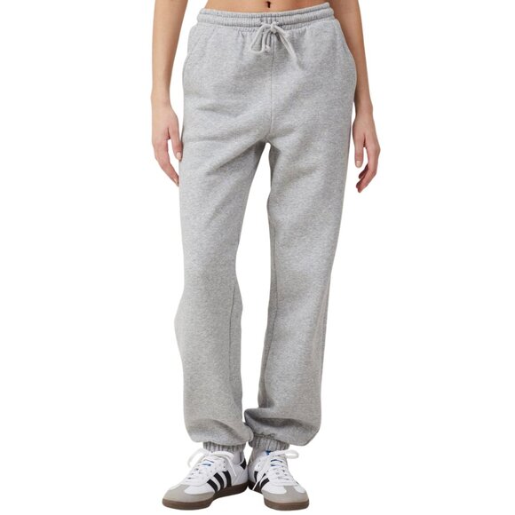 EUC Cotton On Classic High-Waisted Fleece Oversized Slouchy Sweatpants Grey - Picture 1 of 7